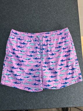 Member's Mark Shark Print Pink Men's Swim Shorts Size XL